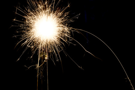 Sparkler on Black background