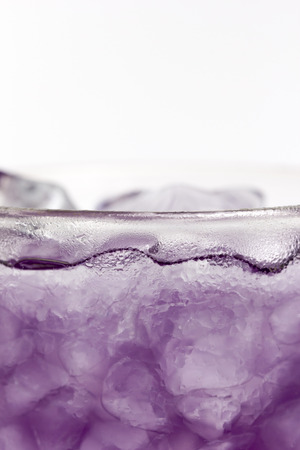 Purple Juice in Ice with White background Closeupの写真素材
