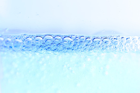 Blue Bubble Closeup background texture Side view