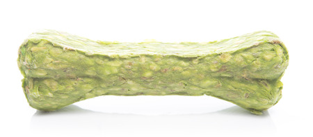 Green Chew Bone for Dog on White background Made from Natural Materialの写真素材