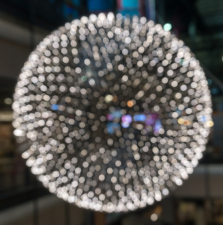 Light Ball Sphere Out of focus Blur Backgroundの写真素材