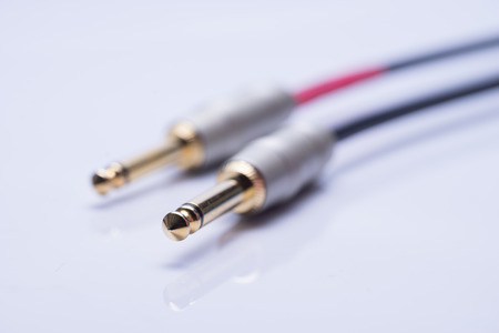 Audio plugs Closeup shot