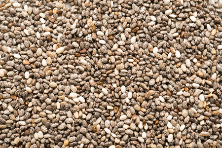 Chia Seeds Closeup from Top viewの写真素材