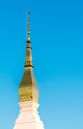 Top of The Wat Phra That Choeng Chum Worawihan Tourist destinationの写真素材
