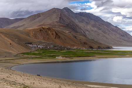 Tso Moriri Lake Landscape, Leh Ladakh, Jammu and Kashmir, India