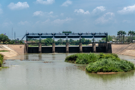 Rama VI Dam of Paasak River,  Tha Luang, Tha Ruea District, Phra Nakhon Si Ayutthaya, Thailand