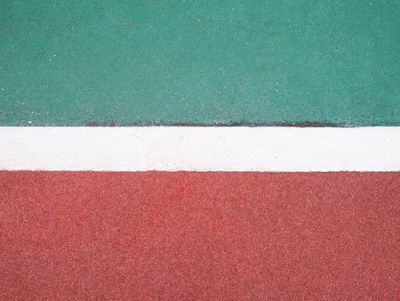 line that separate 2 zone at stadiumの写真素材