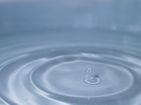water drop and rippleの写真素材