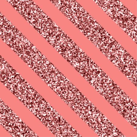 Pink glitter texture with stripesのイラスト素材