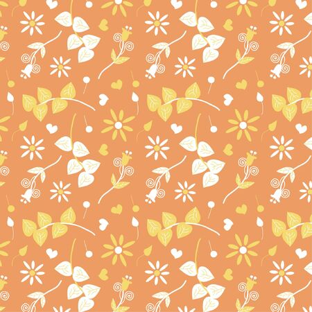 Cute floral patternのイラスト素材