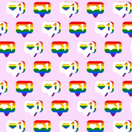 Lgbt pride pattern vectorのイラスト素材
