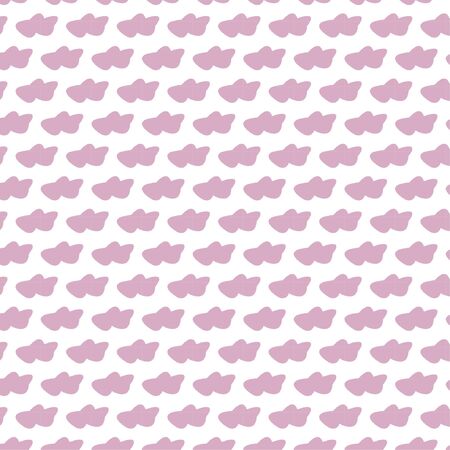 Baby pattern with clouds on vector
