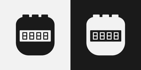Stopwatch basic vector shape iconのイラスト素材