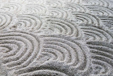 Beautiful patterns on the sand are many circles of many layers.