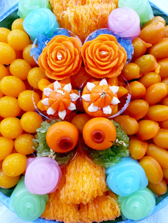 Decorate of Thai dessertの写真素材