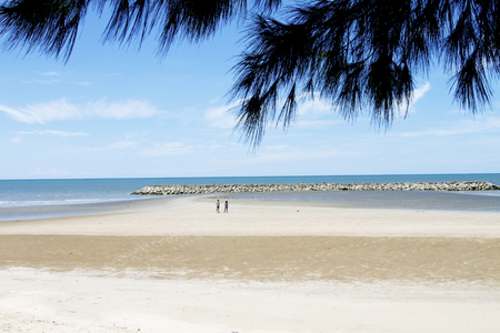 The wide sea and skyの写真素材