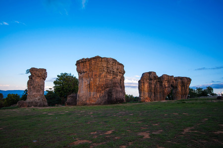 Sunrise at Mor Hin Khao ,Thailandの写真素材