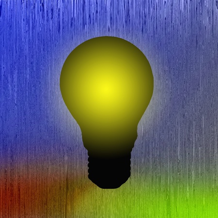 abstract light bulbの写真素材