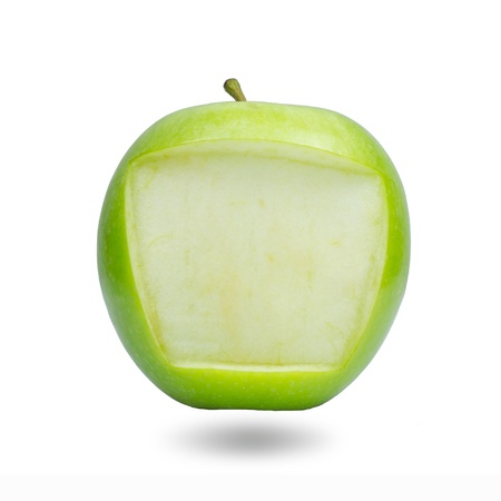 Apple frame for note pad isolatedの写真素材