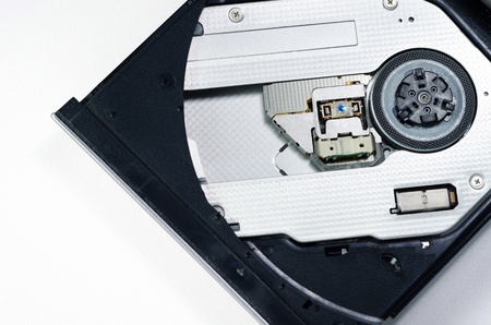 close up of optical disk driveの写真素材