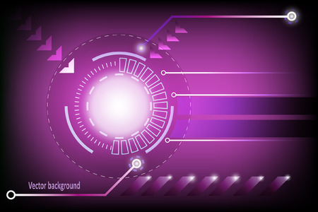 Vector Technology background purpleのイラスト素材