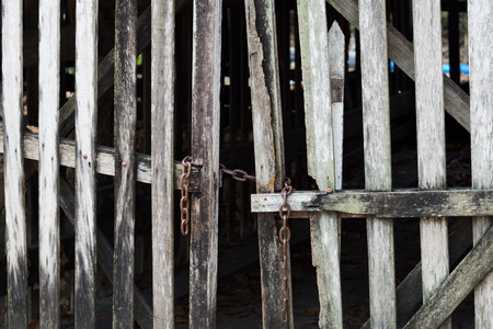 old rustic wood fenceの写真素材