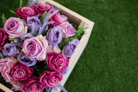 colorful flowers bouquetの写真素材