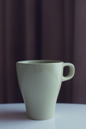 cup of coffee on tableの写真素材