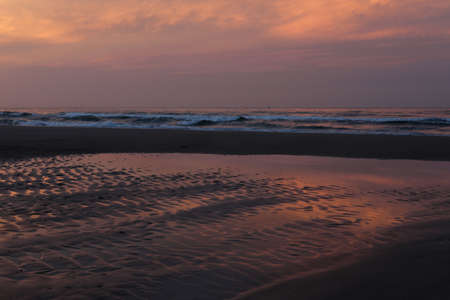 Beautiful sunset on the beach. Sunset on the beach. Sunset on the beach.の写真素材