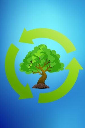 recycle, save worldの写真素材