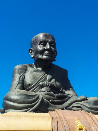 Big Buddha Statue with nice blue skyの写真素材