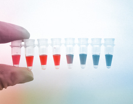 Small test tube in laboratoryの写真素材