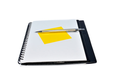 business organizer, notebook or planner with pen
