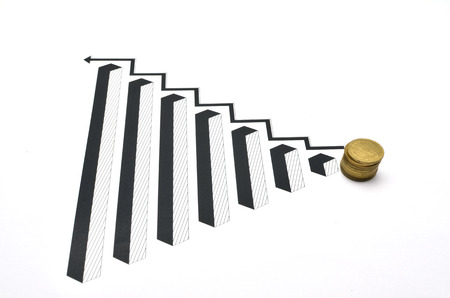 Diagram  3d  back and whiteの写真素材