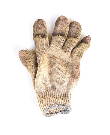 work gloves isolated on white background.の写真素材