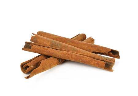 cinnamon isolated on white background