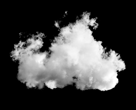 white clouds on black backgroundの写真素材