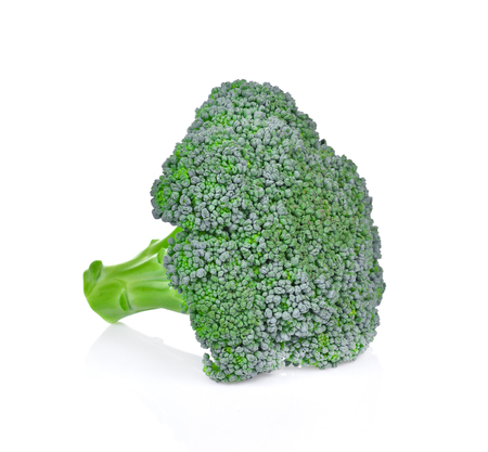 Broccoli isolated on white backgroundの写真素材