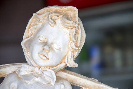 figure girl in a headscarfの写真素材