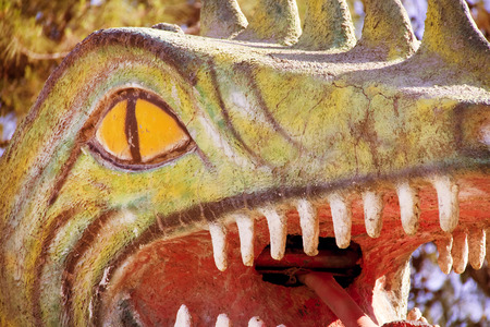 sculpture dragon's mouthの写真素材