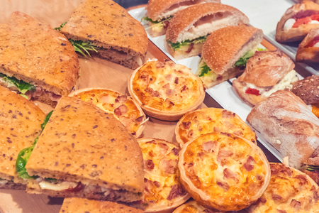 Traditional Italian pies, backgroundの写真素材