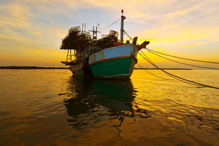 Fishing boat, boat park.の写真素材