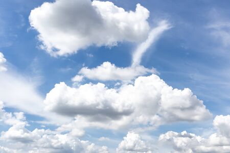 Blue sky with clouds, Sky background image