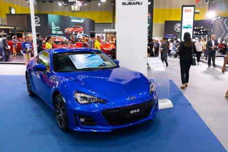 BANGKOK, THAILAND - OCTOBER 17, 2019: Subaru BRZ in Bangkok International Motor Show 2019