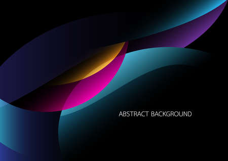 Curves and lines gradient abstract background, Layer circle and pattern design for graphic template for brochures, banners, headers, book covers, notebooks background vectorのイラスト素材