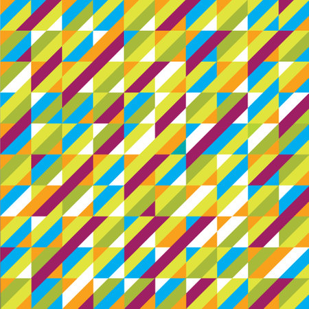 Abstract geometric multi-colored pattern design background for graphic template for brochures, banners, headers, book covers, notebooks background vectorのイラスト素材