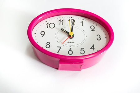 The pink color Desktop Clock.