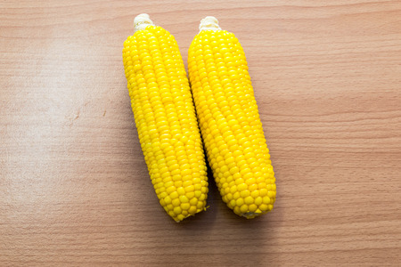 Boiled cornの写真素材