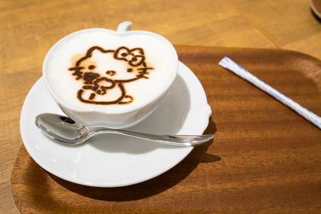 Hot coffee a good breakfart for working people.のeditorial素材