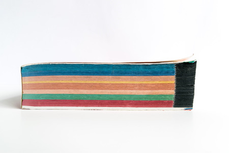 Thick book isolated on white background.の写真素材